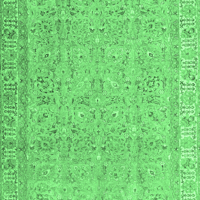 Machine Washable Abstract Emerald Green Contemporary Area Rugs, wshcon1936emgrn