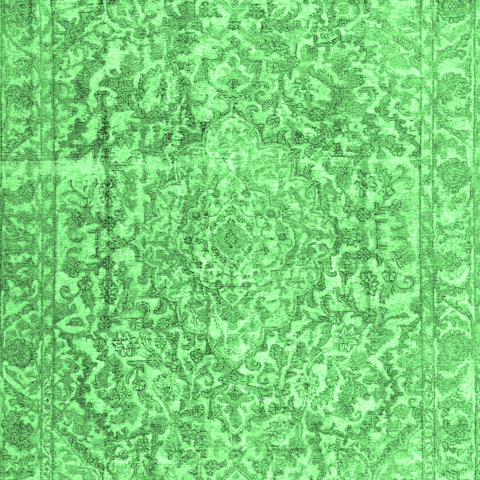 Machine Washable Abstract Emerald Green Contemporary Area Rugs, wshcon1937emgrn