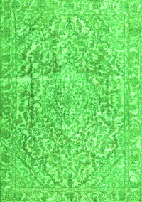 Abstract Green Contemporary Rug, con1937grn