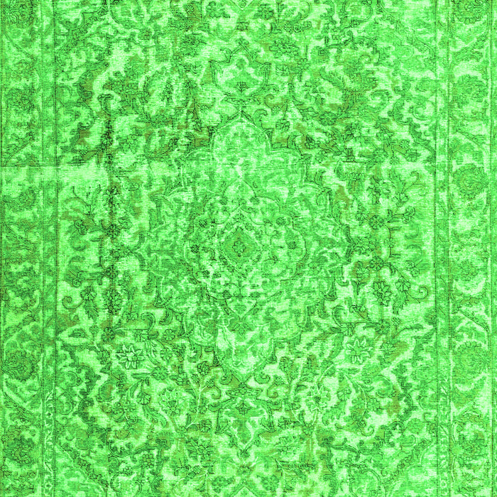 Abstract Green Contemporary Rug, con1937grn