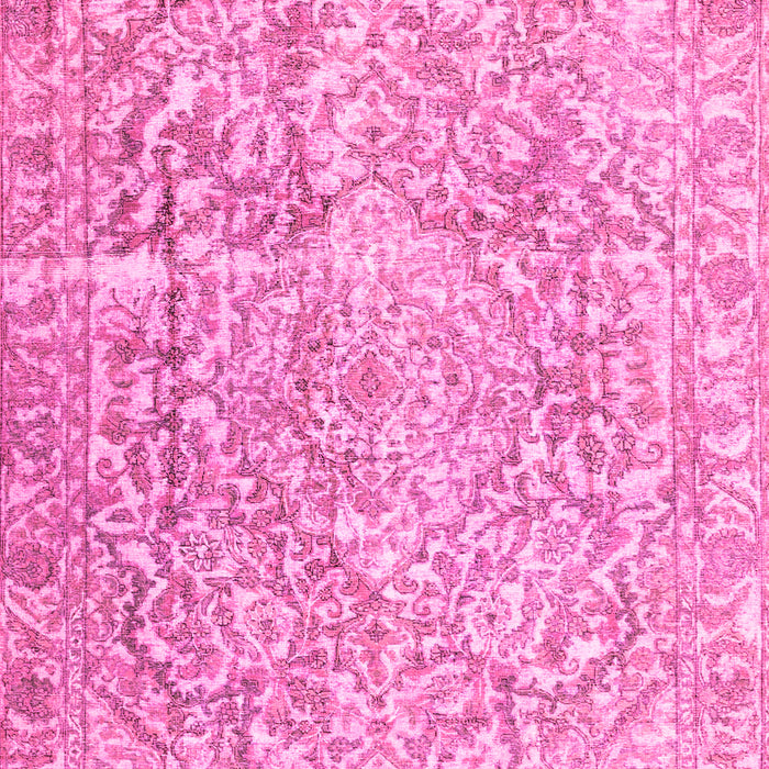 Machine Washable Abstract Pink Contemporary Rug, wshcon1937pnk