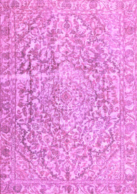 Abstract Purple Contemporary Rug, con1937pur