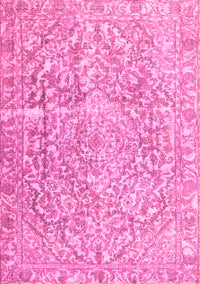 Abstract Pink Contemporary Rug, con1937pnk