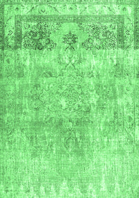 Abstract Emerald Green Contemporary Rug, con1938emgrn