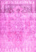 Abstract Pink Contemporary Rug, con1938pnk