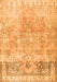 Serging Thickness of Machine Washable Abstract Orange Contemporary Area Rugs, wshcon1938org