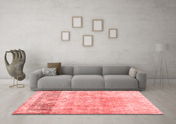 Contemporary Red Washable Rugs