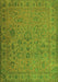 Abstract Green Contemporary Rug, con1939grn