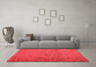 Contemporary Red Washable Rugs