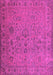 Machine Washable Abstract Purple Contemporary Area Rugs, wshcon1939pur