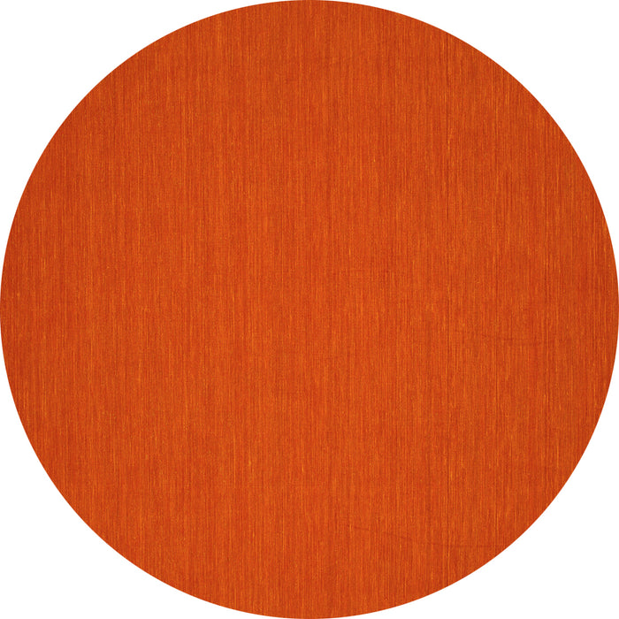 Round Machine Washable Abstract Yellow Contemporary Rug, wshcon193yw