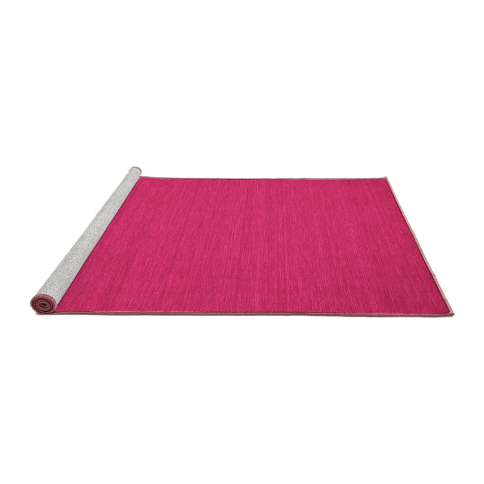 Sideview of Machine Washable Abstract Pink Contemporary Rug, wshcon193pnk