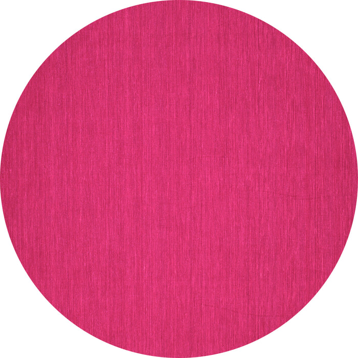 Round Machine Washable Abstract Pink Contemporary Rug, wshcon193pnk