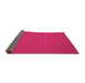 Sideview of Abstract Pink Contemporary Rug, con193pnk