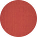 Round Abstract Brown Contemporary Rug, con193brn