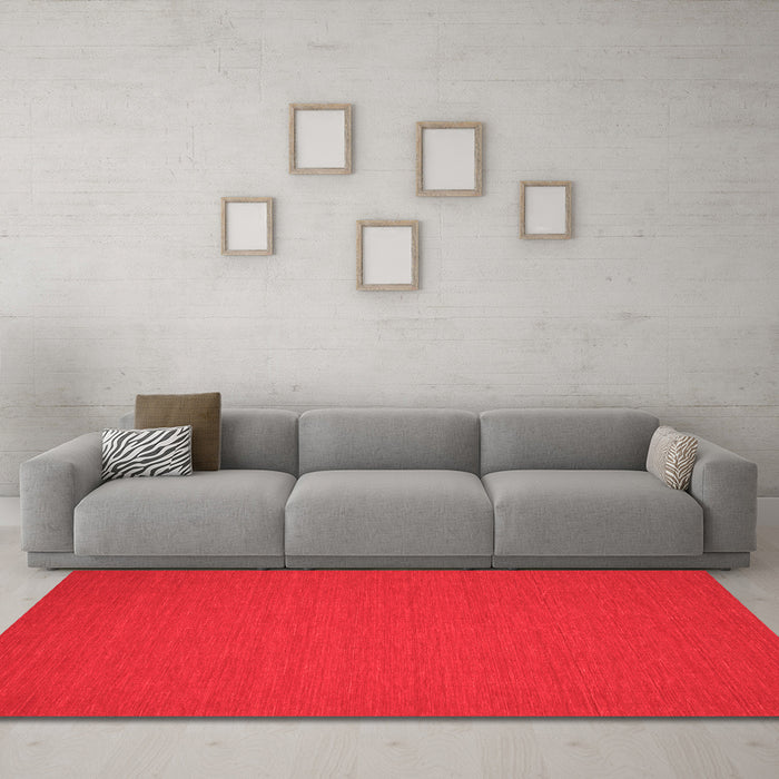 Contemporary Red Washable Rugs