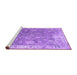 Sideview of Machine Washable Abstract Purple Contemporary Area Rugs, wshcon1940pur