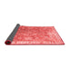 Abstract Red Contemporary Area Rugs