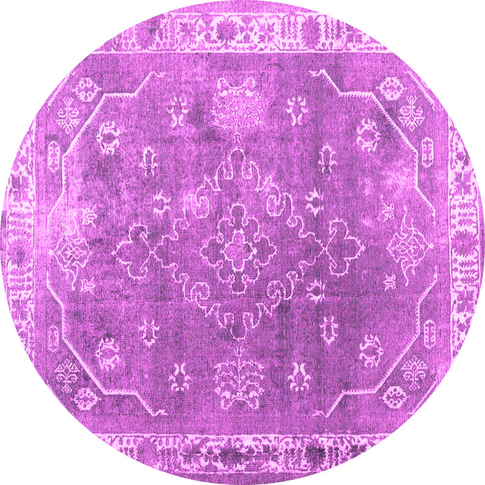 Round Machine Washable Abstract Pink Contemporary Rug, wshcon1940pnk