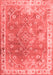 Abstract Red Contemporary Area Rugs