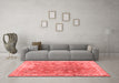 Contemporary Red Washable Rugs