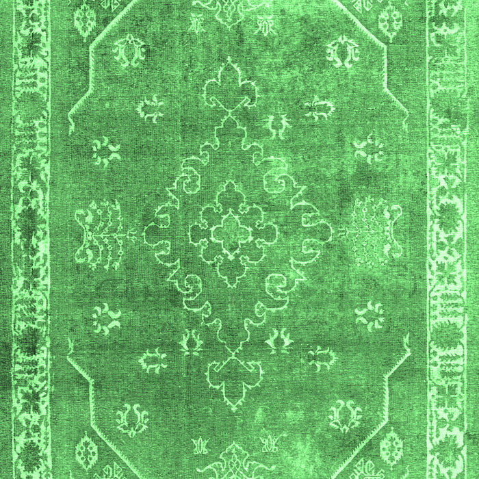 Machine Washable Abstract Emerald Green Contemporary Area Rugs, wshcon1940emgrn