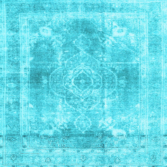 Square Machine Washable Abstract Light Blue Contemporary Rug, wshcon1941lblu