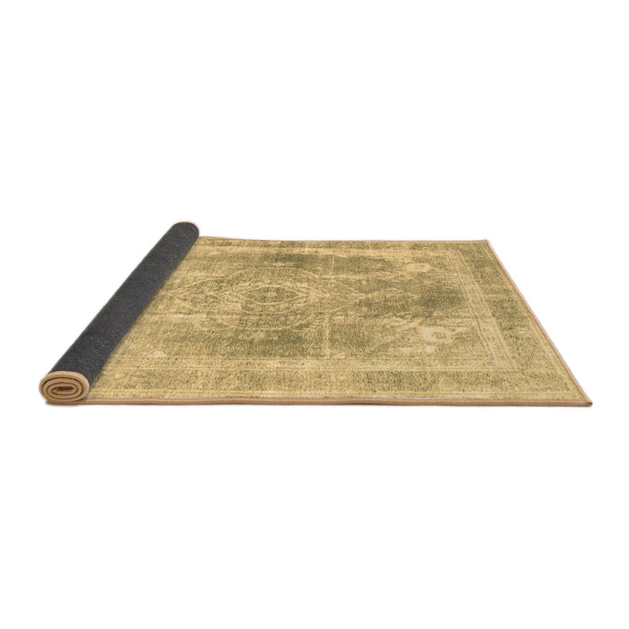 Sideview of Abstract Brown Contemporary Rug, con1941brn