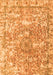 Serging Thickness of Machine Washable Abstract Orange Contemporary Area Rugs, wshcon1942org