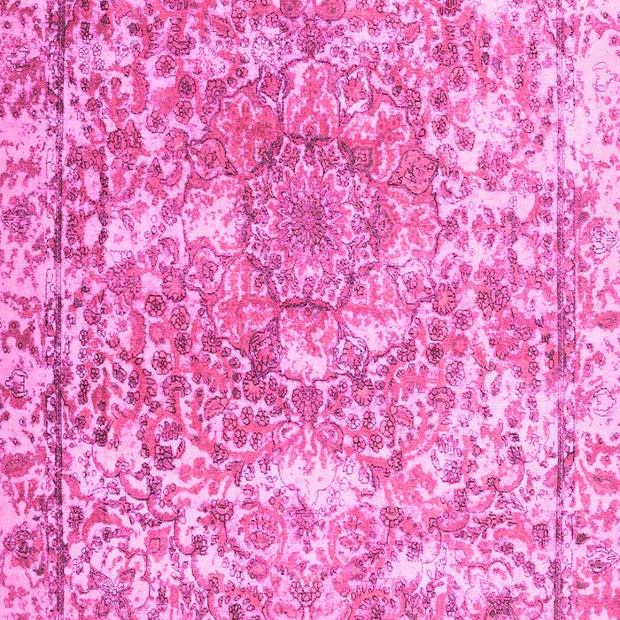 Machine Washable Abstract Pink Contemporary Rug, wshcon1942pnk