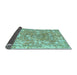 Sideview of Abstract Light Blue Contemporary Rug, con1942lblu