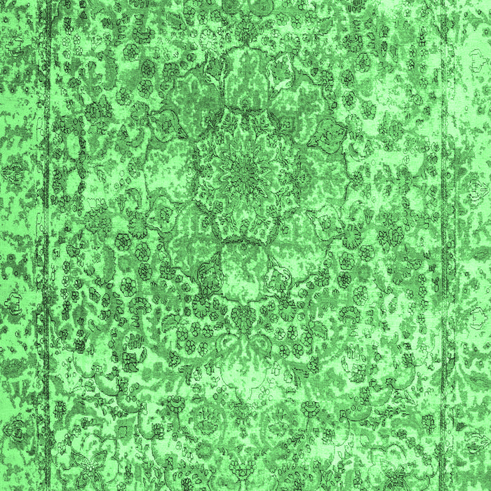 Machine Washable Abstract Emerald Green Contemporary Area Rugs, wshcon1942emgrn