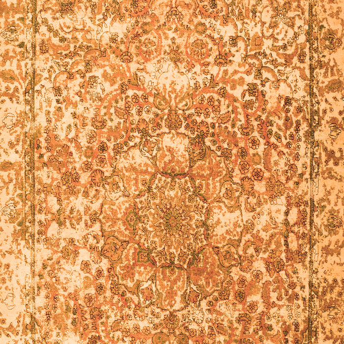 Abstract Orange Contemporary Rug, con1942org