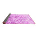 Sideview of Abstract Pink Contemporary Rug, con1943pnk