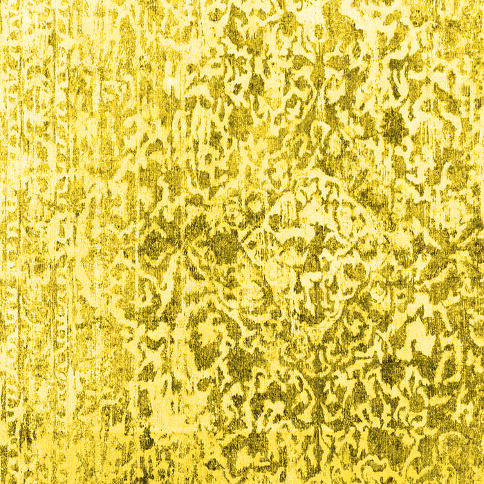 Abstract Yellow Contemporary Rug, con1943yw