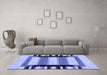 Machine Washable Solid Blue Modern Rug in a Living Room, wshcon1944blu