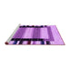 Sideview of Machine Washable Solid Purple Modern Area Rugs, wshcon1944pur