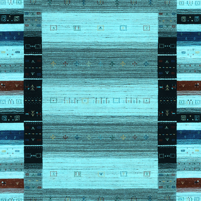 Solid Light Blue Modern Rug, con1944lblu