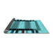 Sideview of Solid Light Blue Modern Rug, con1944lblu