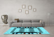 Machine Washable Solid Light Blue Modern Rug in a Living Room, wshcon1944lblu