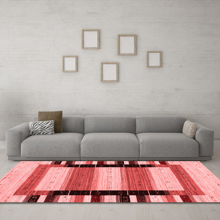 Modern Red Washable Rugs