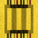 Square Solid Yellow Modern Rug, con1944yw