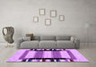 Machine Washable Solid Purple Modern Area Rugs in a Living Room, wshcon1944pur