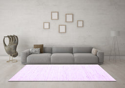 Machine Washable Solid Purple Modern Area Rugs in a Living Room, wshcon1945pur