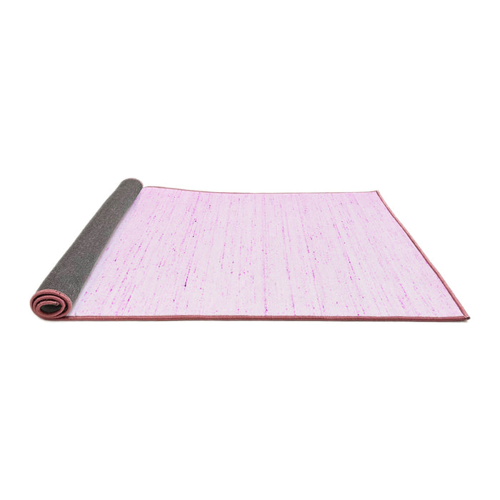 Sideview of Solid Pink Modern Rug, con1945pnk