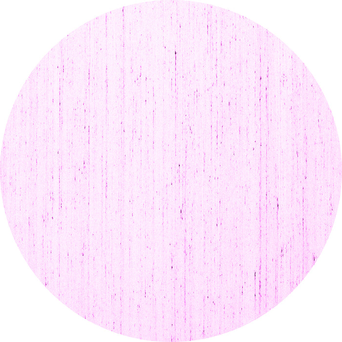 Round Solid Pink Modern Rug, con1945pnk
