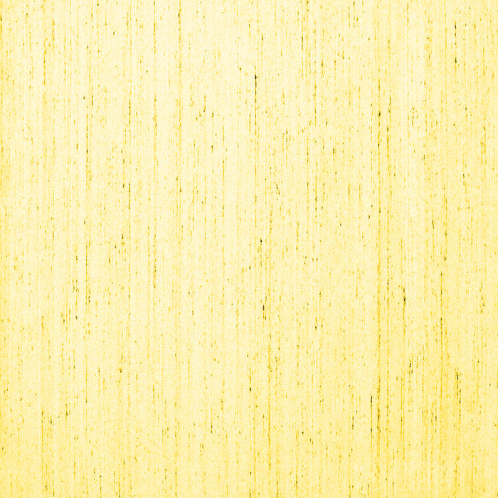 Square Machine Washable Solid Yellow Modern Rug, wshcon1945yw