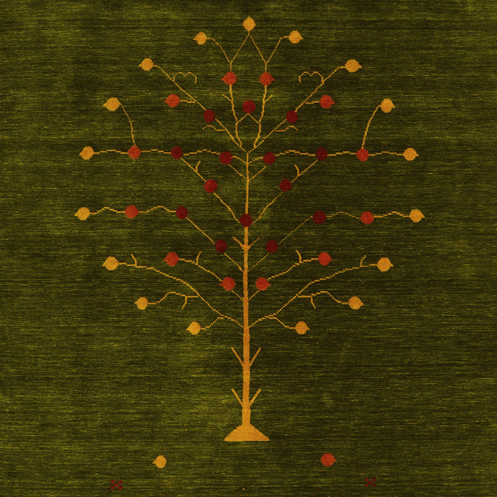 Machine Washable Abstract Yellow Contemporary Rug, wshcon1946yw