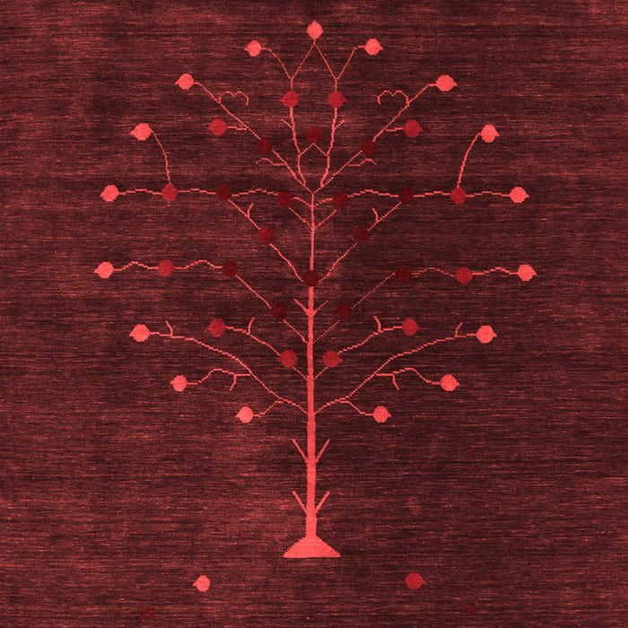 Abstract Red Contemporary Area Rugs