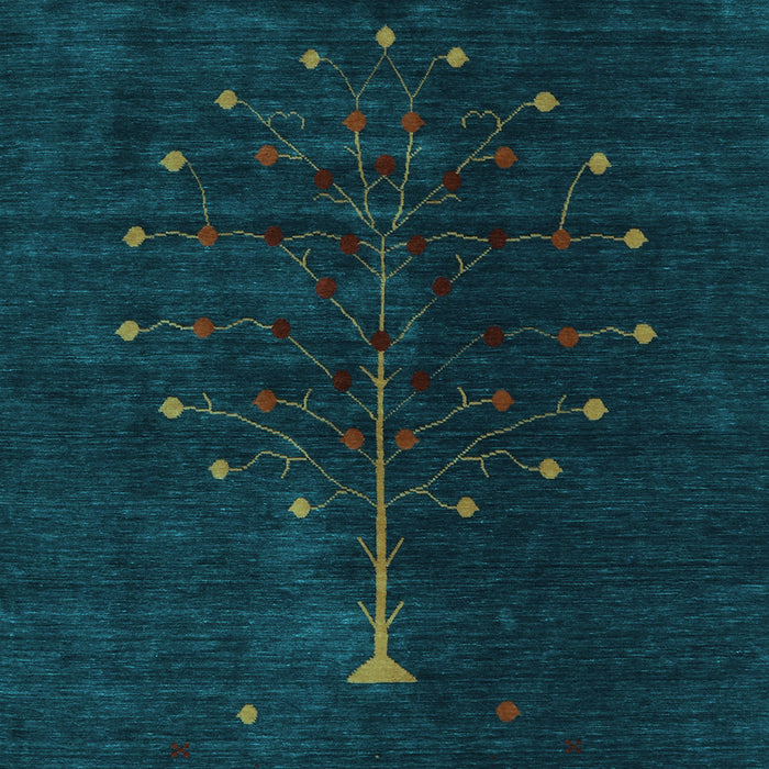 Abstract Light Blue Contemporary Rug, con1946lblu